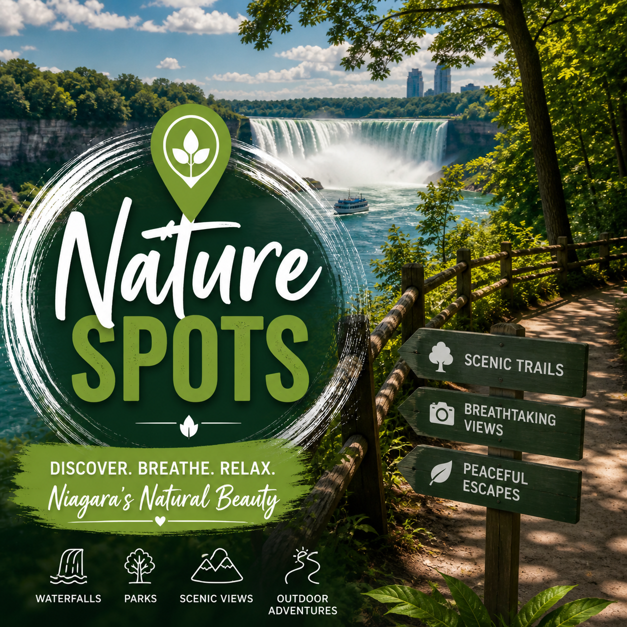 Nature Parks trails and outdoor spots when in Niagara Falls Canada