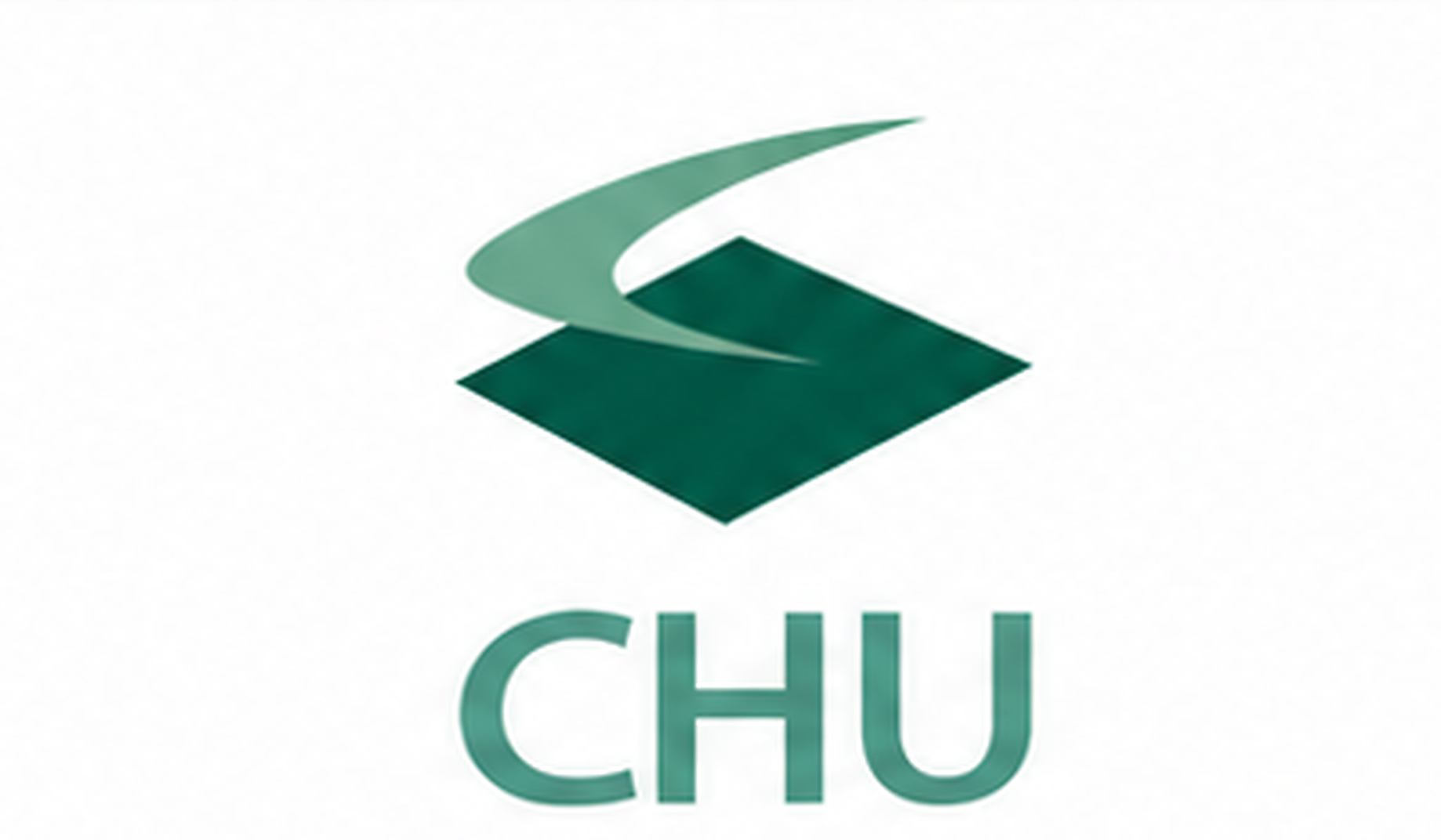 Green CHU logo with stylized swoosh above the letters CHU