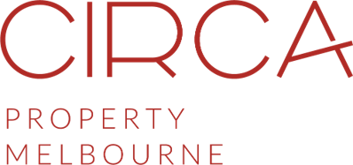 CIRCA Property Melbourne logo in red text on a white background