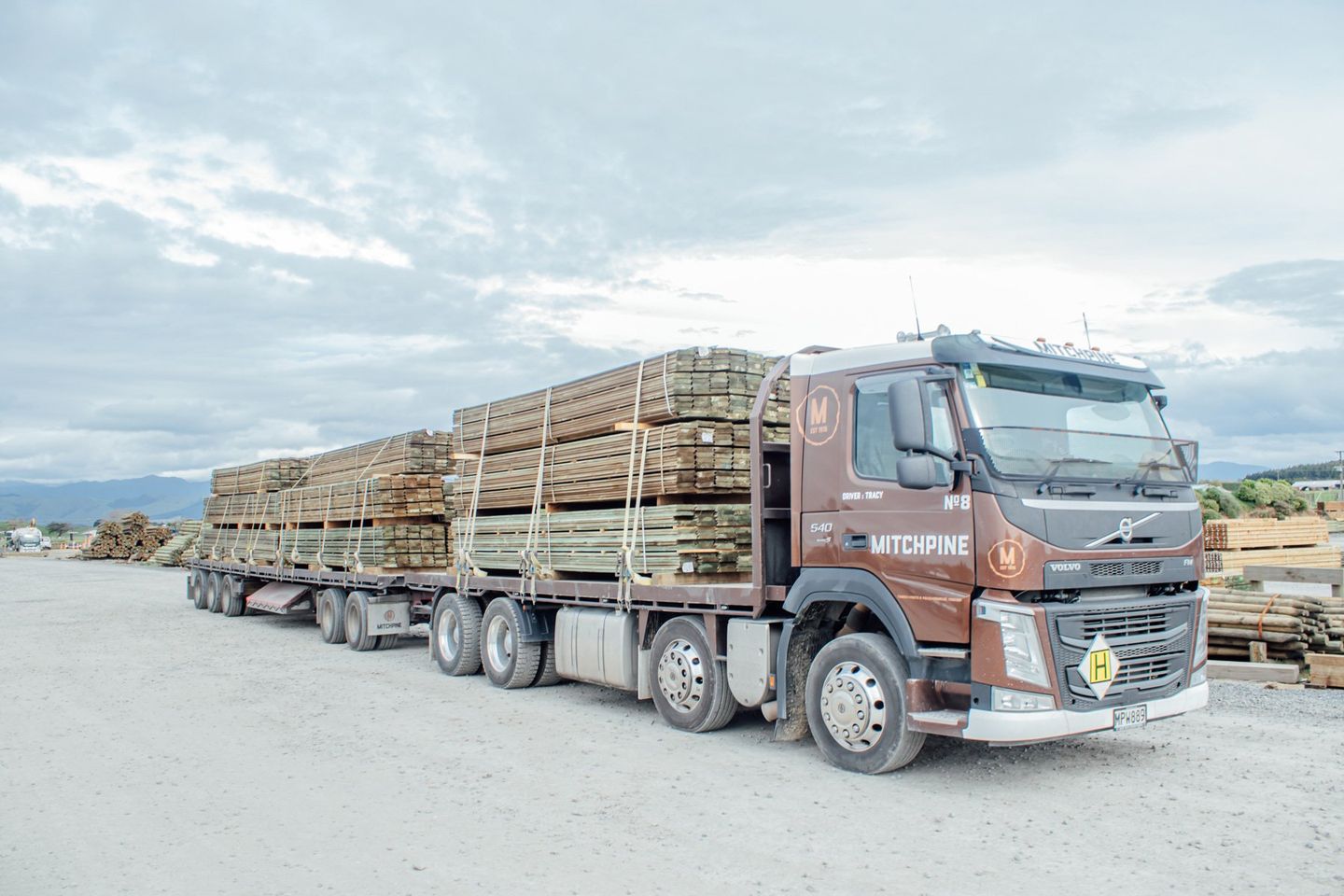 Mitchpine truck loaded timber