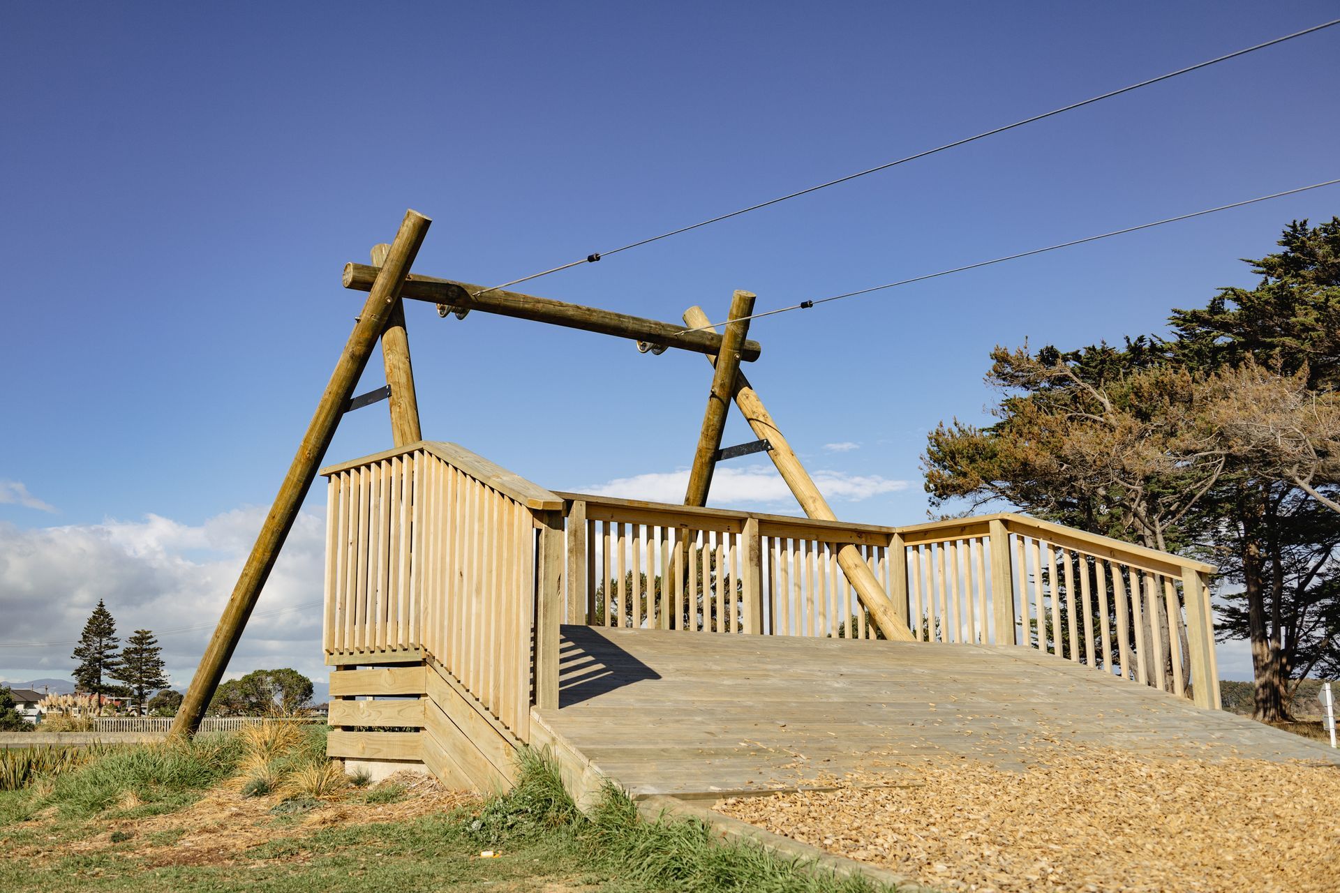 Mitchpines products used to make playground in Foxton