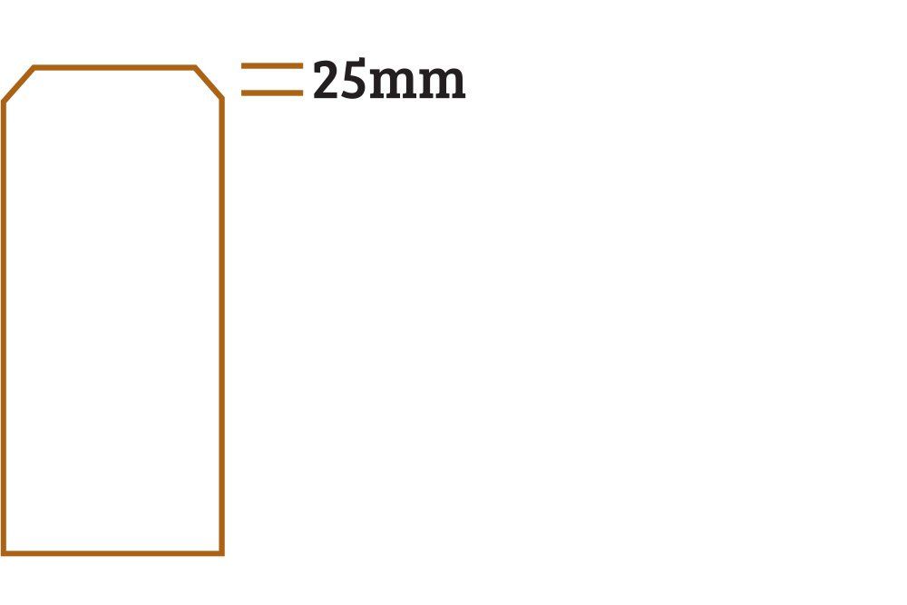 Wooden bollards edging