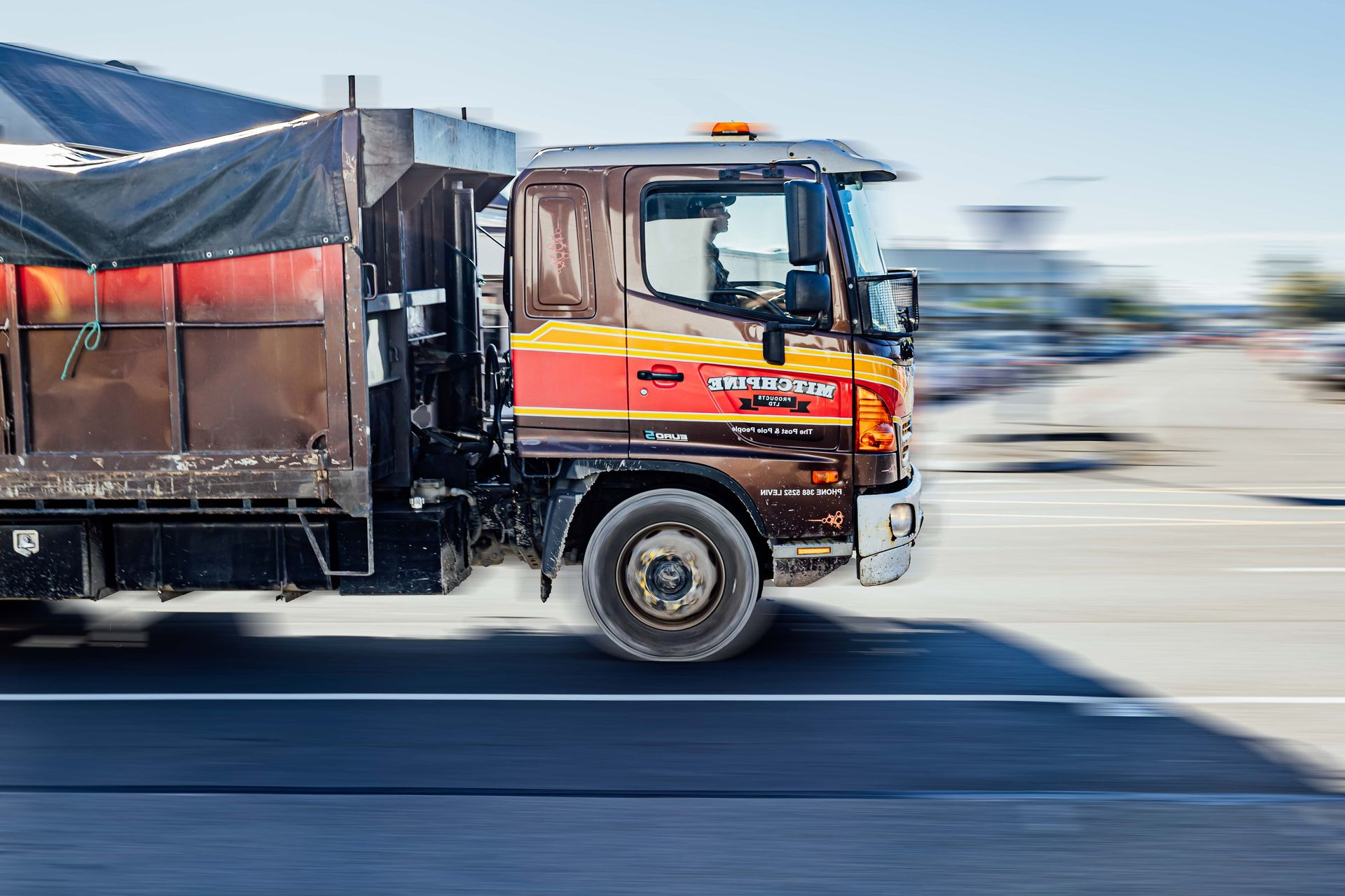 One of Mitchpines fleet of trucks