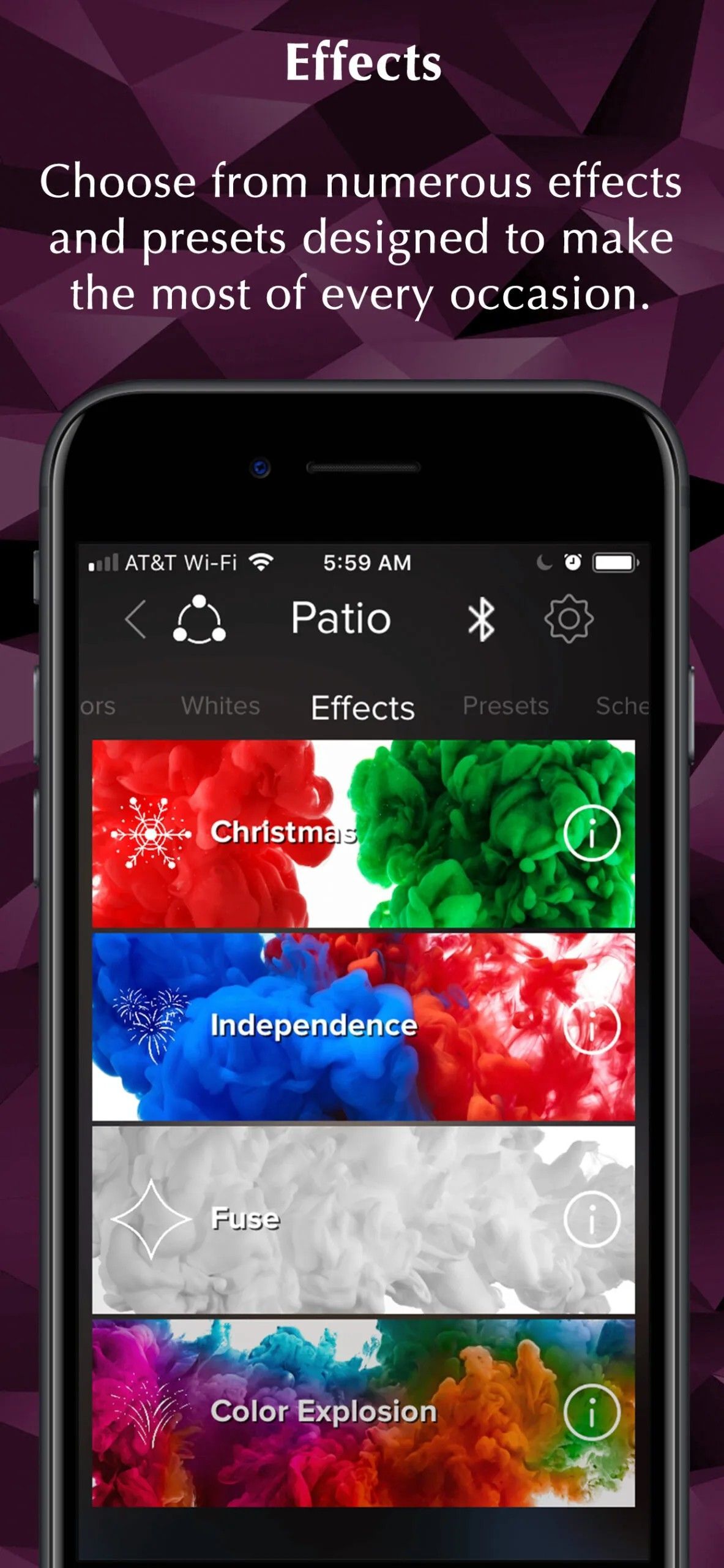 Effects Screen 