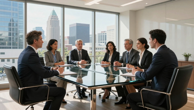 Atlanta corporate boardroom