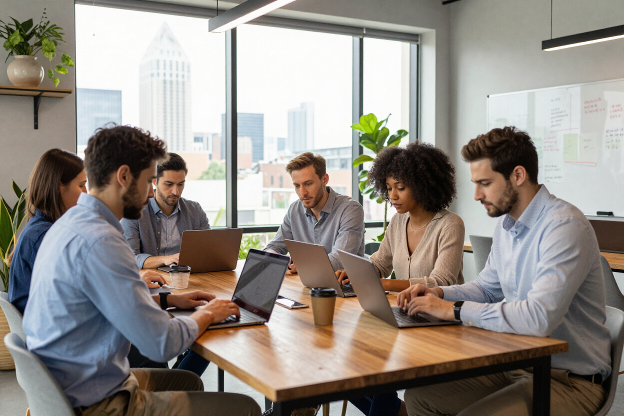 Atlanta startup team working