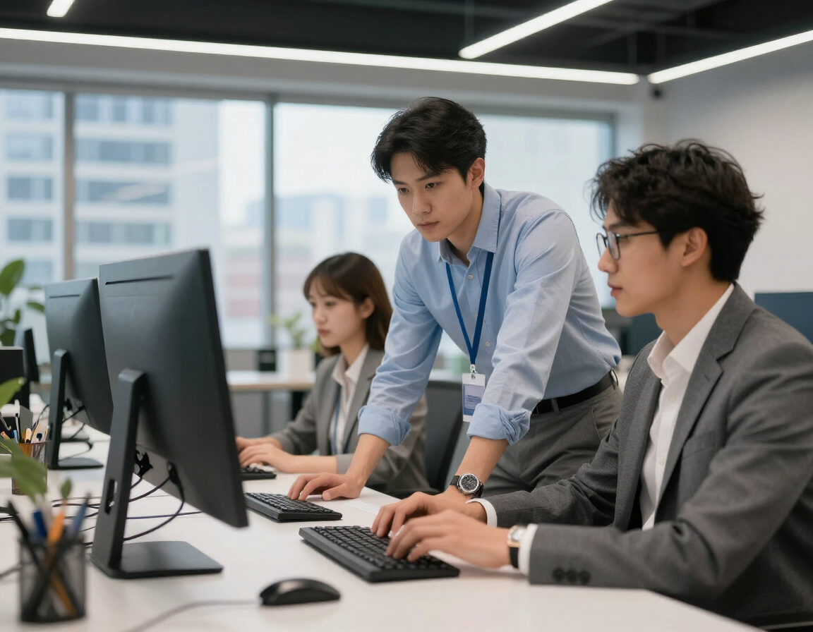 Team in a modern Atlanta workplace