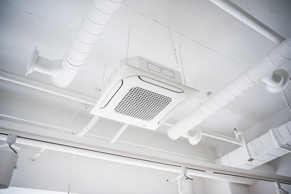 A White Air Conditioner — BT Airconditioning In Edge Hill, QLD