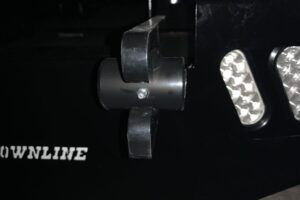 photo of greasable pivot point on crownline arm bed