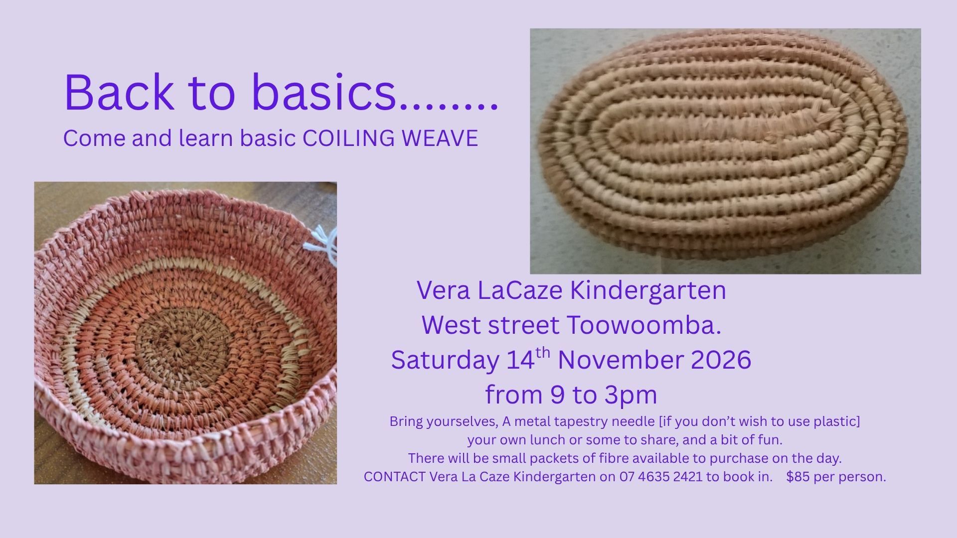 Back to basics weaving workshop