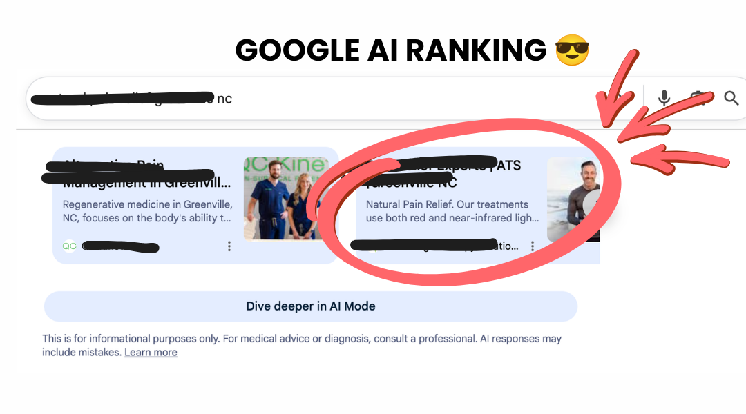 Google AI ranking for Advantage Therapy Solutions