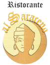 Testo con la scritta “Al Saraceno” in carattere serif nero su sfondo bianco.