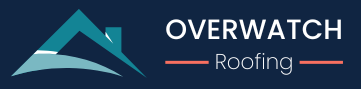 OverWatch Roofing logo of blue roof outline