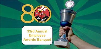 33rd annual employee awards banquet