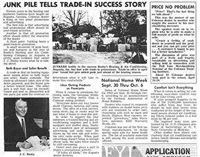 Newspaper article - A Tradition of Trading Up: The History Behind Busby's Trade-In Days