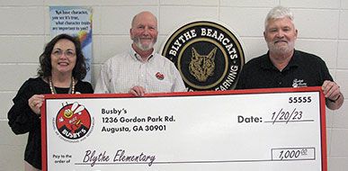 Tammy T. Hendley, Principal - Rick Busby - Dan MacEachern, P.E. Teacher and PTO President