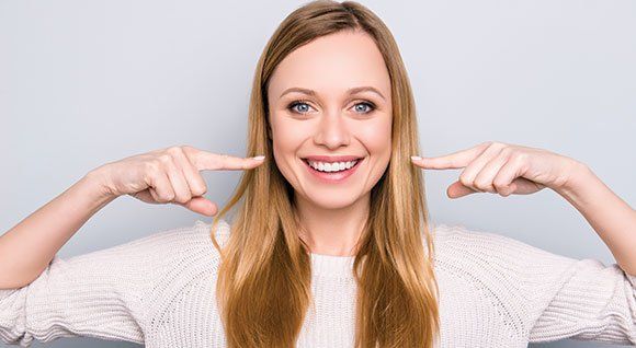 Woman with Healthy Teeth — Palm Bay, FL — Babcock Dental Center LLC Woman with Healthy Teeth — Palm Bay, FL — Babcock Dental Center LLC