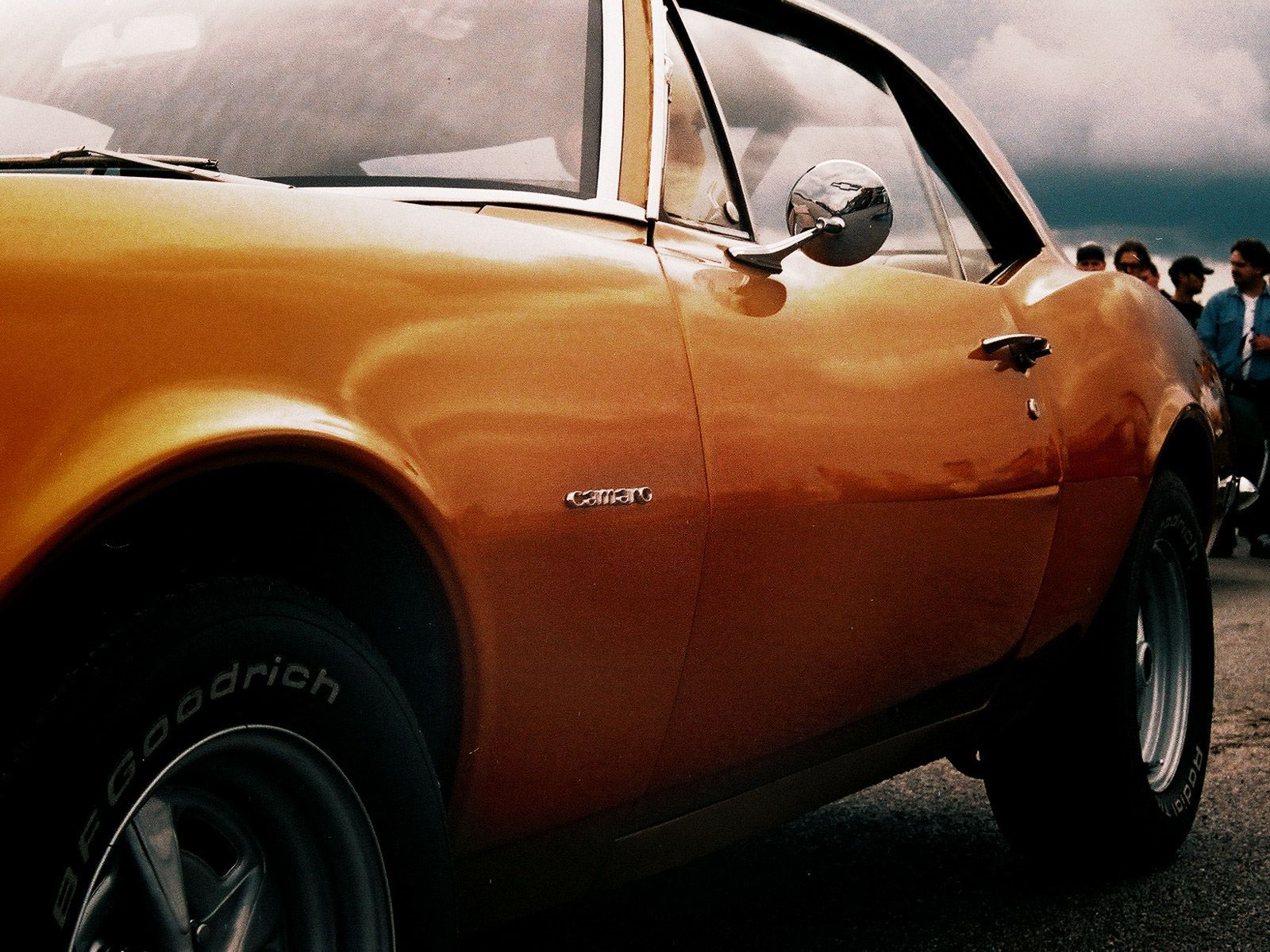 A car with a bfgoodrich tire on it