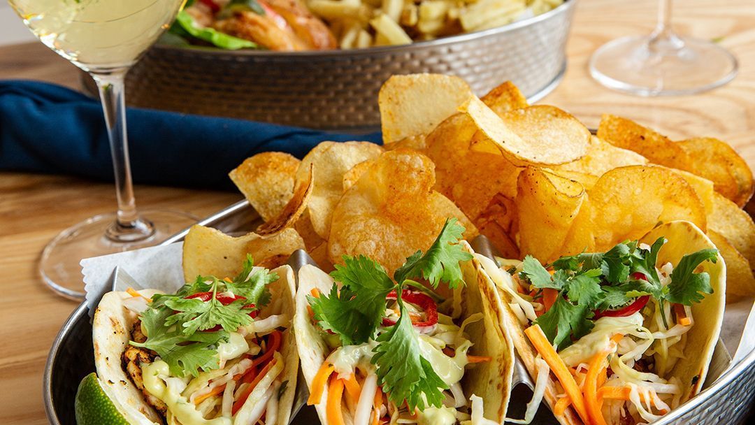 Fish Tacos and Chips 