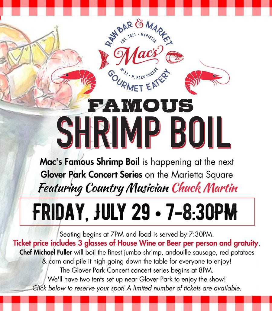 shrimp boil event flyer