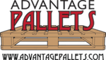 Logo for Advantage Pallets featuring the name