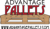 Logo for Advantage Pallets featuring the name