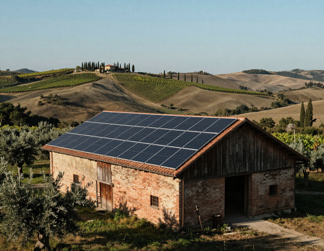 Impianto agrivoltaico azienda agricola