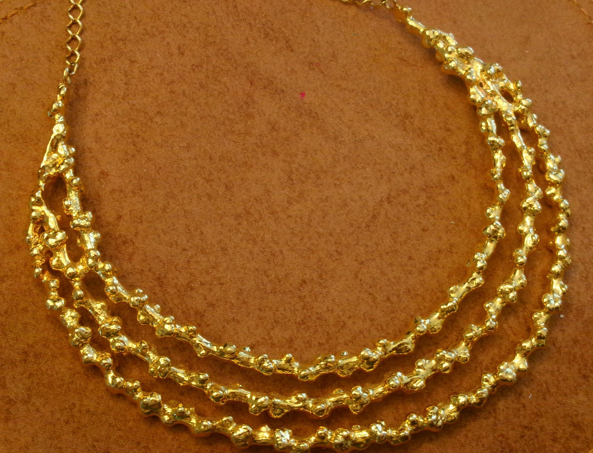 Inflorescência Necklace (3 Arches) - Gold