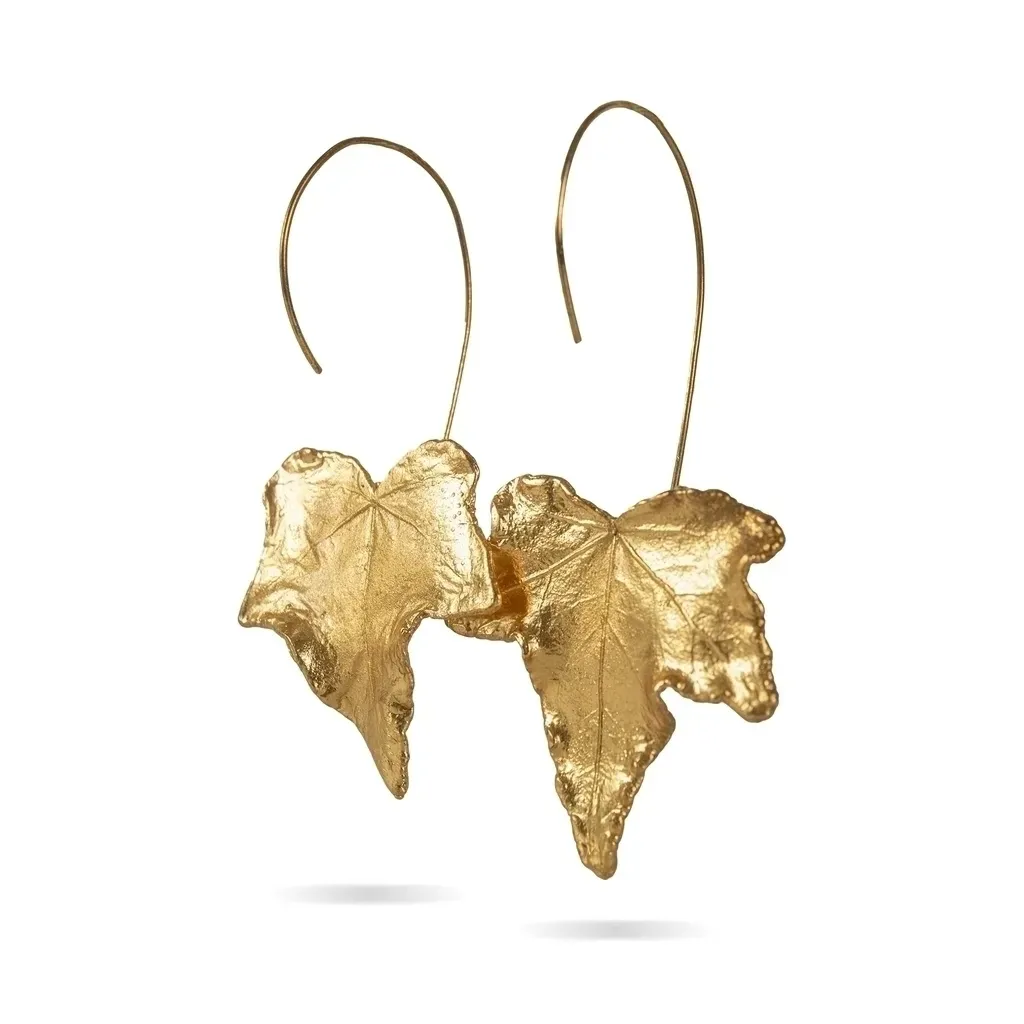 Star ivy Earrings (caracol ver.) -Gold
