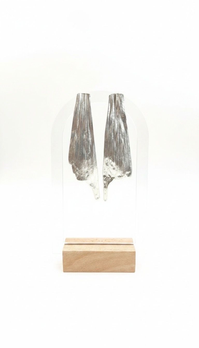 Mulambo Palm Earrings -Silver