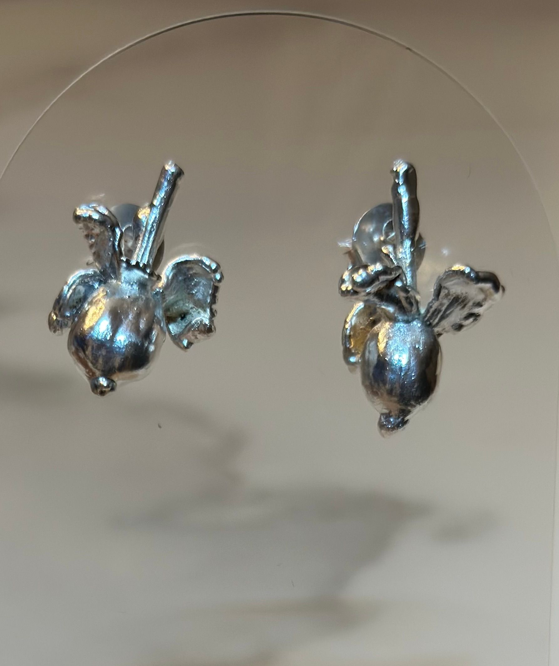 FOREST SEED MINI EARRING - SILVER
