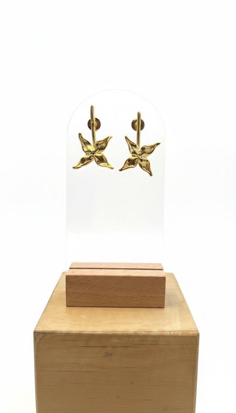 Long Jasmine Earring  -Gold