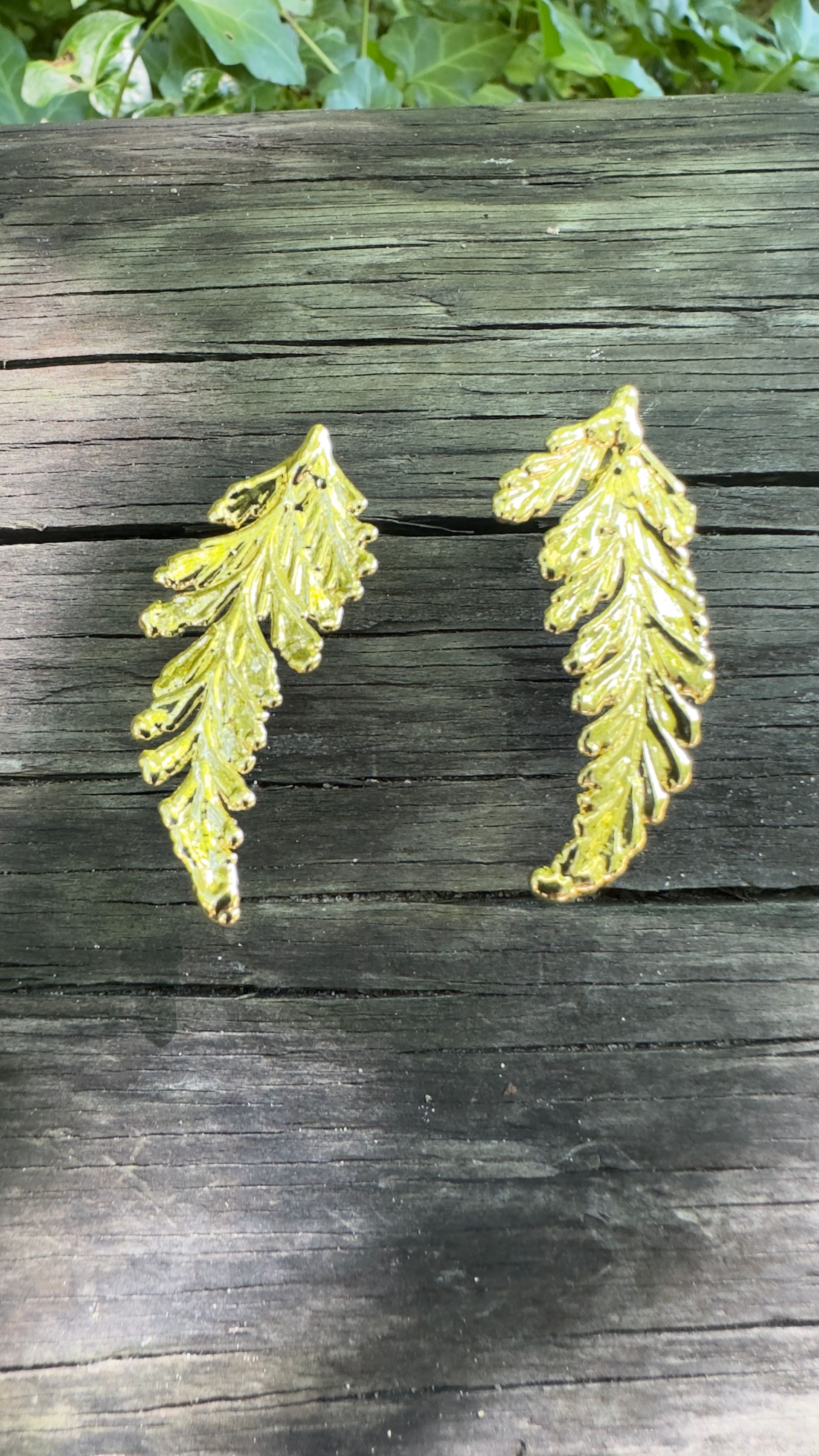 MINI ERRING PORTUGUESE LACE MAIDENHAIR FERN - GOLD
