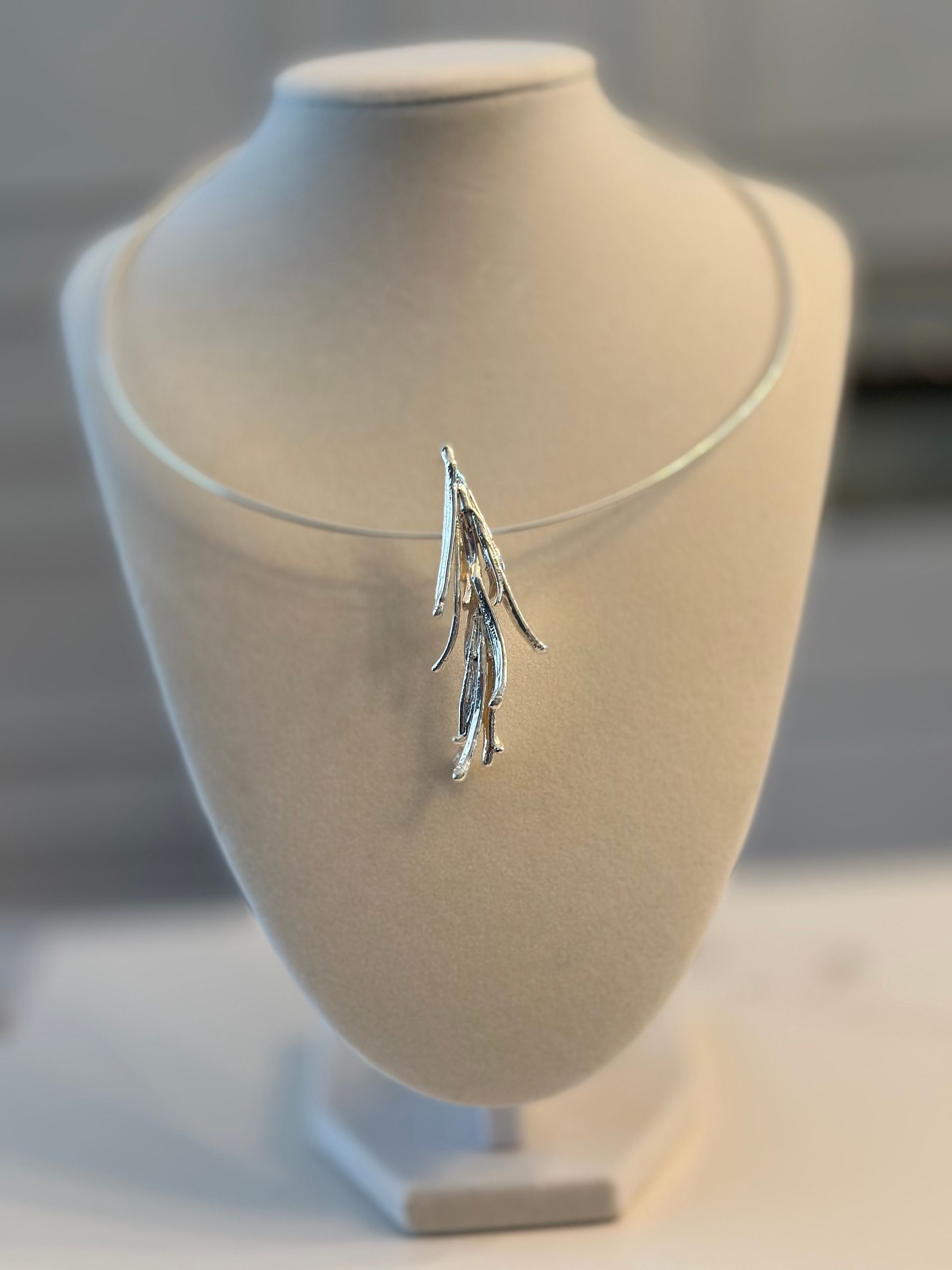 Rosemary Pendant -Silver