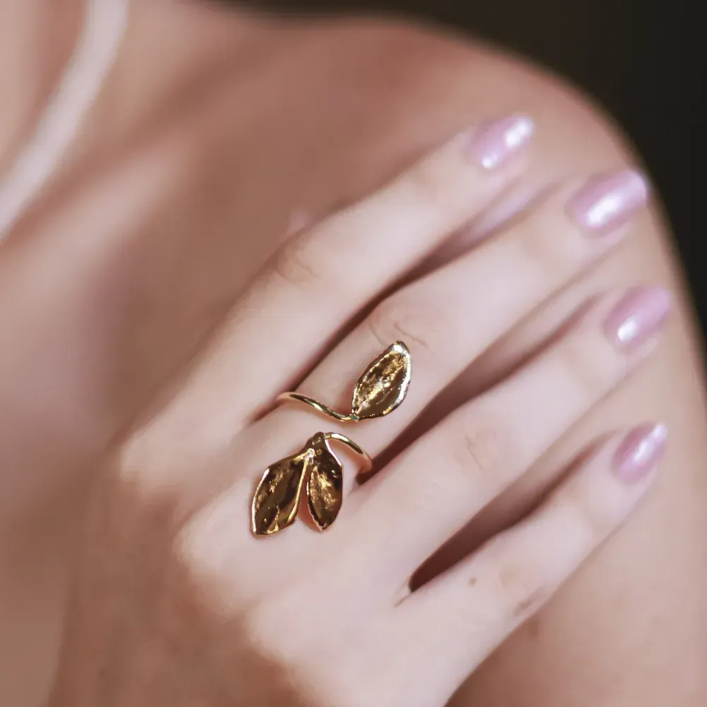 Double Rue Ring -Gold