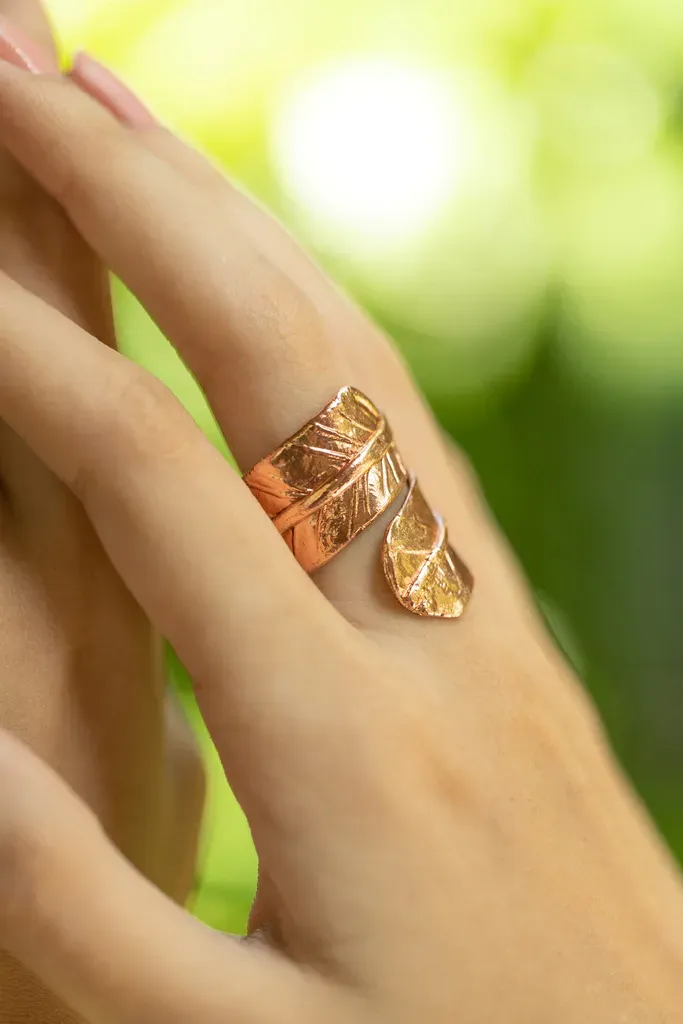 Guava Leaf Ring -Gold