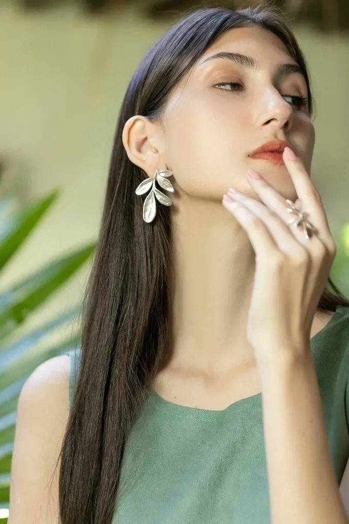 Rue Branches Earring- Silver