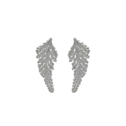 ERRING PORTUGUESE LACE MAIDENHAIR FERN - SILVER
