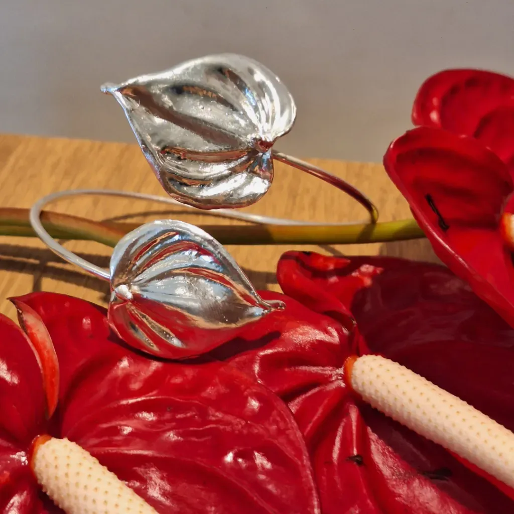 Anthurium Bracelet -Prata