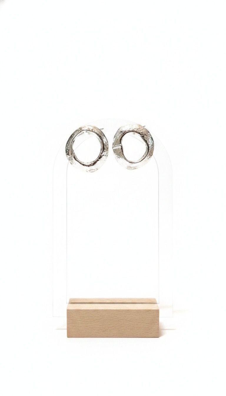 Orange Earing - Silver