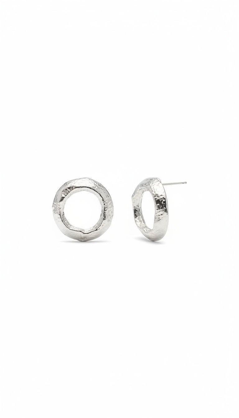 Orange Earing - Silver