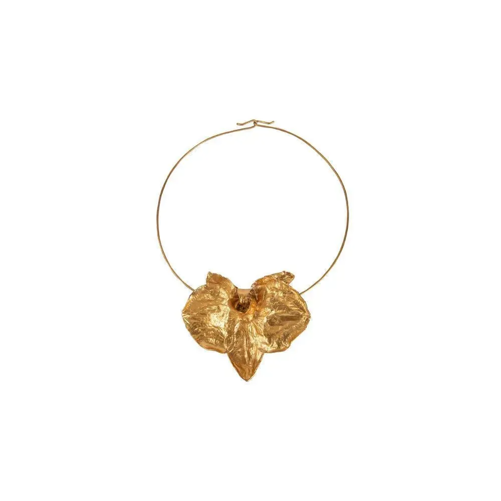 Necklace Orchid | Gold Plated Floral Jewelry