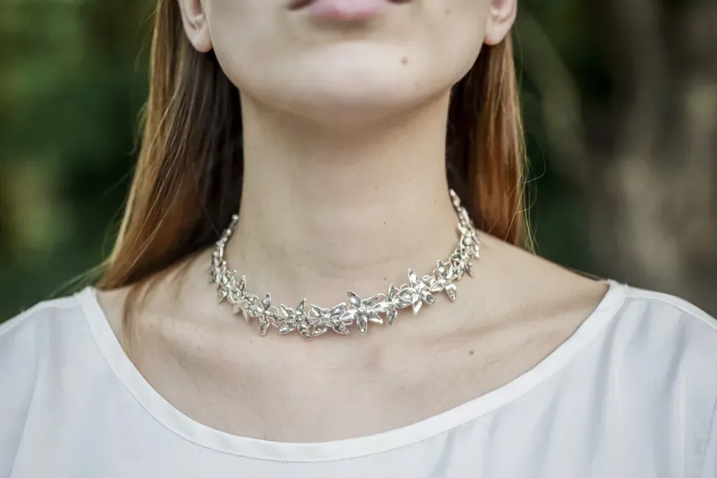 Jasmine Choker -Silver