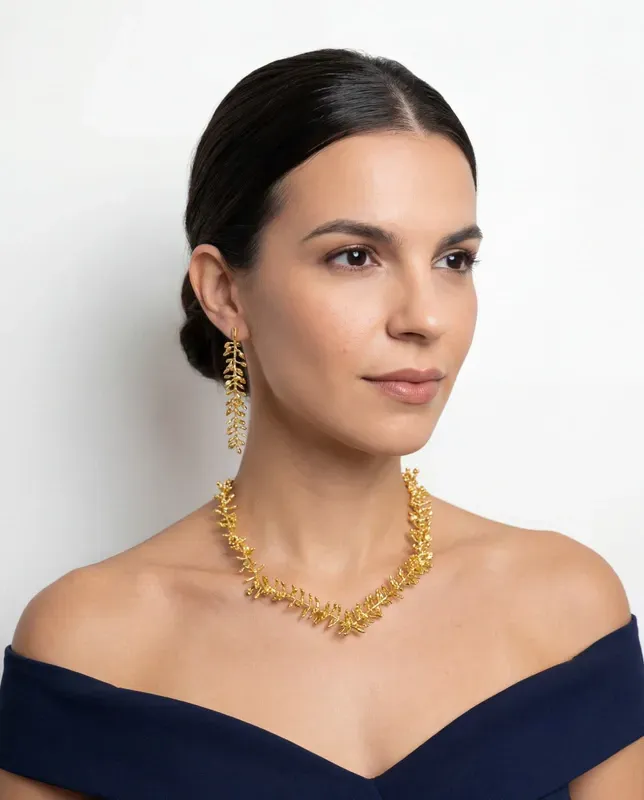 Necklace Lavender - Gold