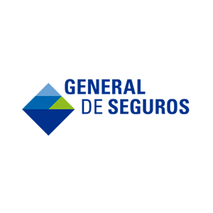 Logotipo azul y verde para seguros generales