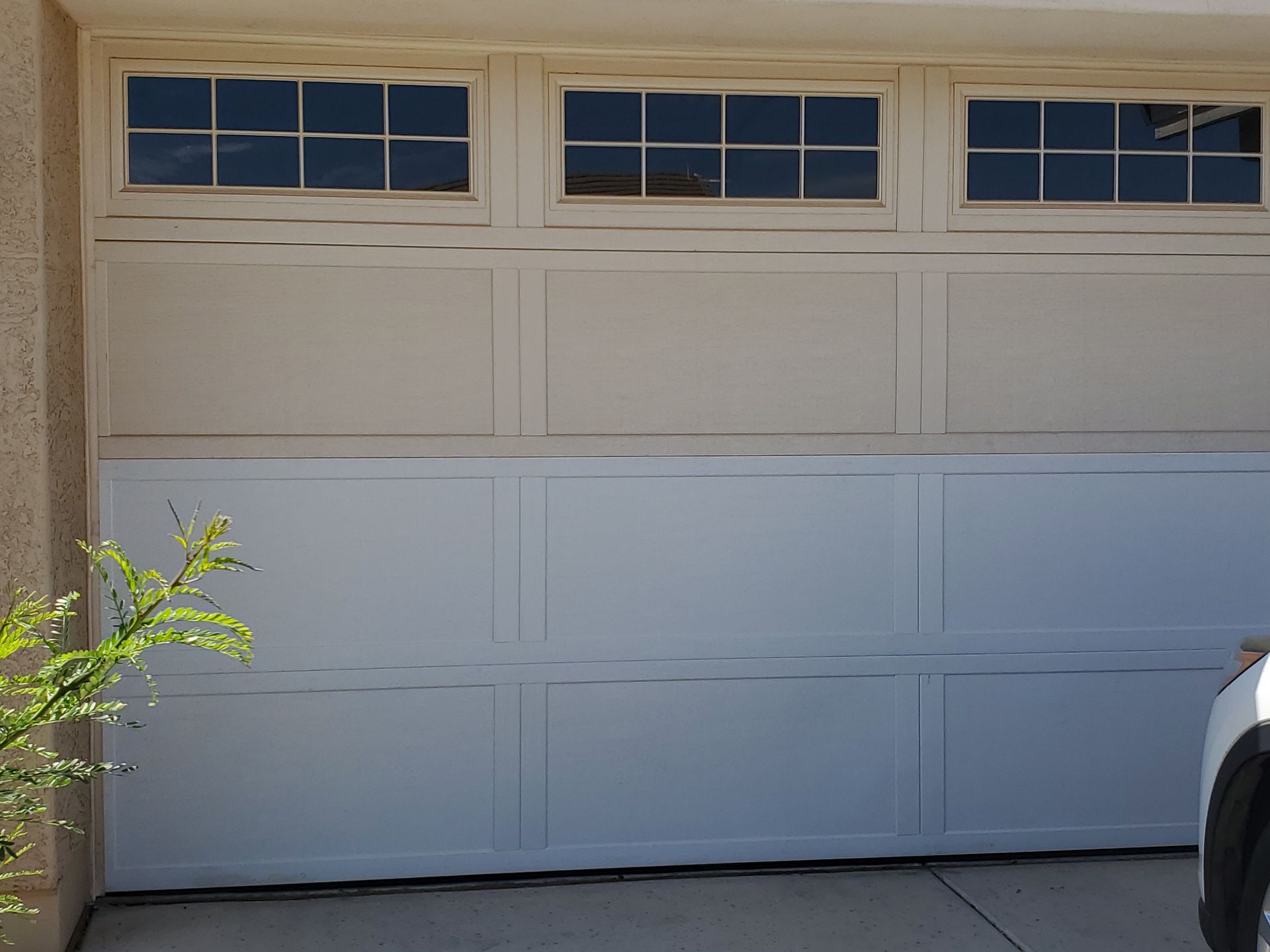 Panel replacement on garage door