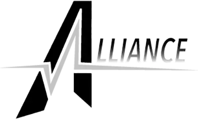 Alliance Land Surveyors San Antonio logo featuring a stylized 'A' with the company name in black text.