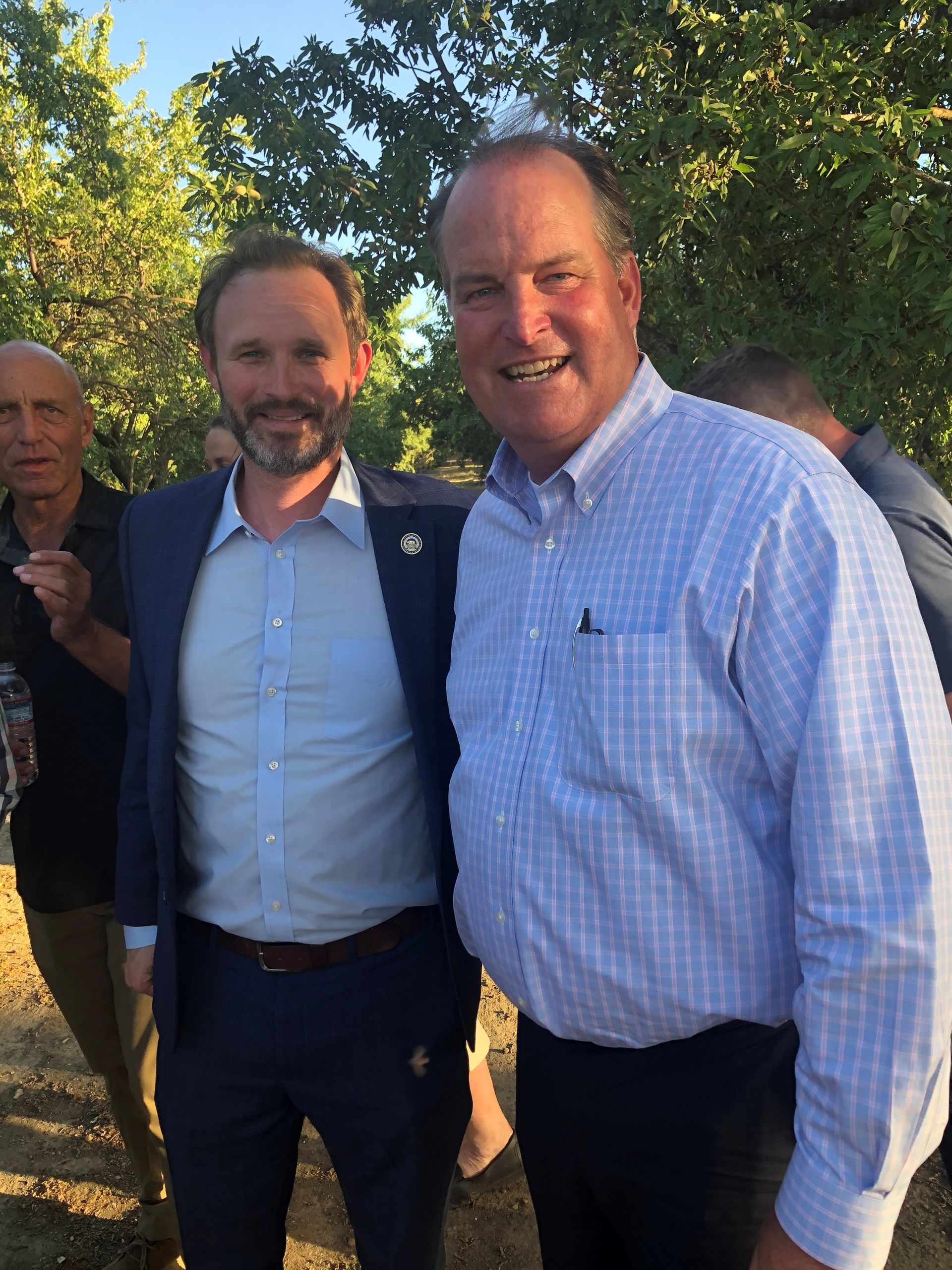 Jamie and James Gallagher attend Family Water Alliance event near Arbuckle, CA.