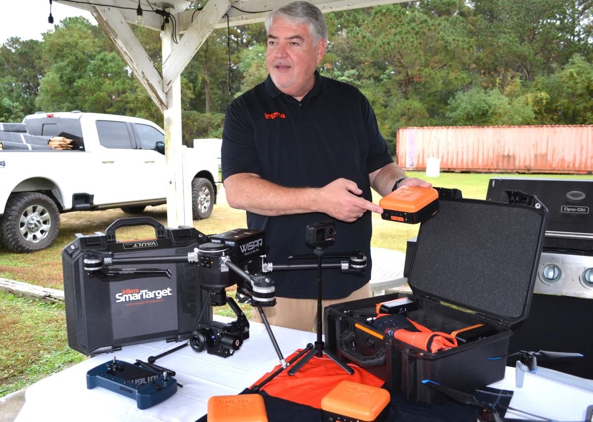 SISO Air drone expert teaching about Interra SmarTarget products in Atlanta, GA