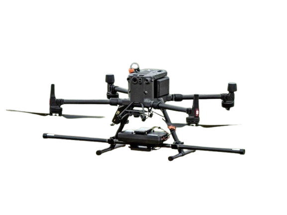 Front view of drone with Sensys MagDrone R3 payload
